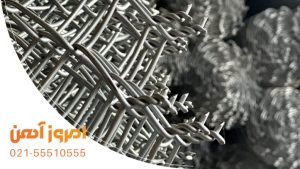 رولهای توری فنس فلزی شکلات پیچ