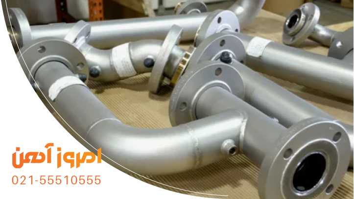 فلنج متصل شده به لوله