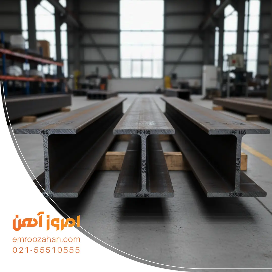 شاخه‌های تیرآهن 16در انبار فروشگاه