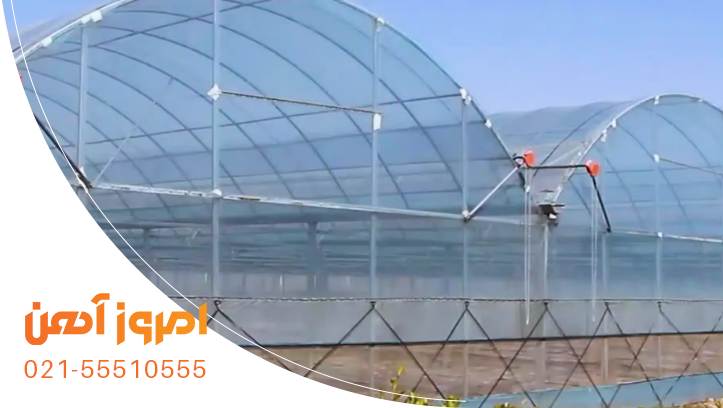 نمونه گلخانه ساخته شده با لوله گالوانیزه گلخانه