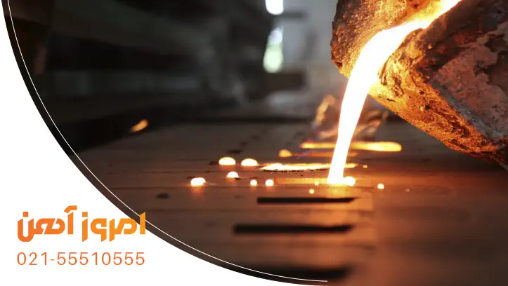 فرایند ریخته گری شمش آهنی و تولید محصولات فولادی
