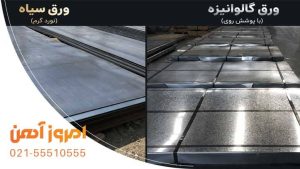مقایسه تفاوت ورق گالوانیزه با سیاه