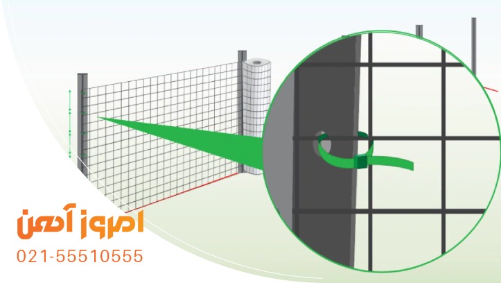 نصب توری پرسی روی پایه
